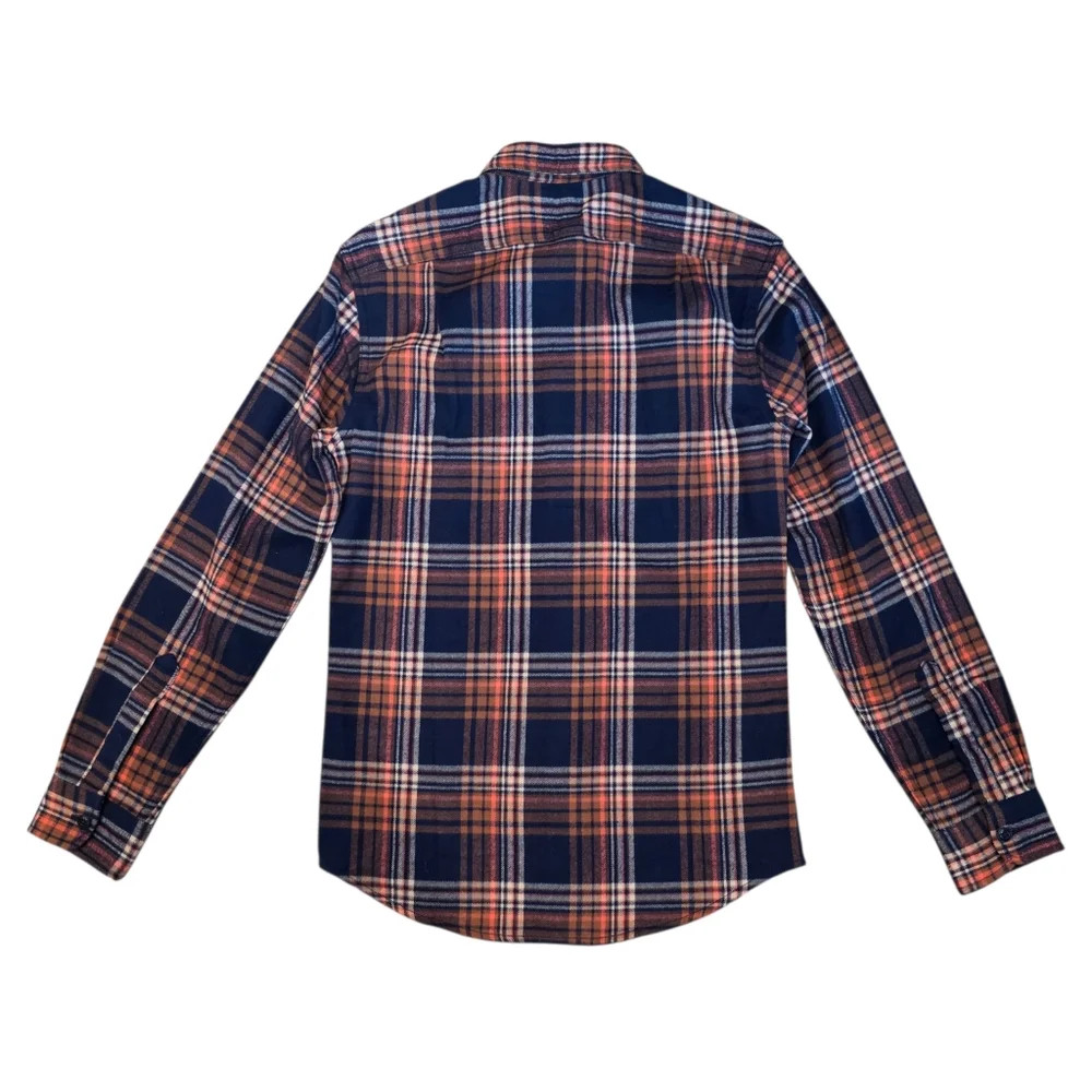 J. Crew Men's Plaid Long Sleeve Shirt Slim Cut Button Down